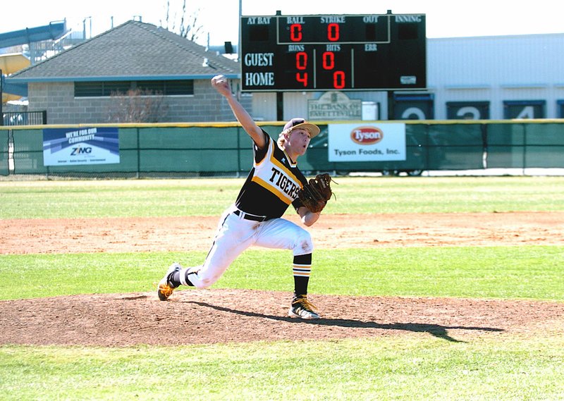 Photo by Mike Capshaw Isaac Disney normally plays outfield. During his junior year, Disney came on in relief to start the seventh inning as a pitcher during a March baseball game and retired three of the four batters he faced. Disney has been selected as male Athlete of the Year for 2016 at Prairie Grove by the Enterprise-Leader.