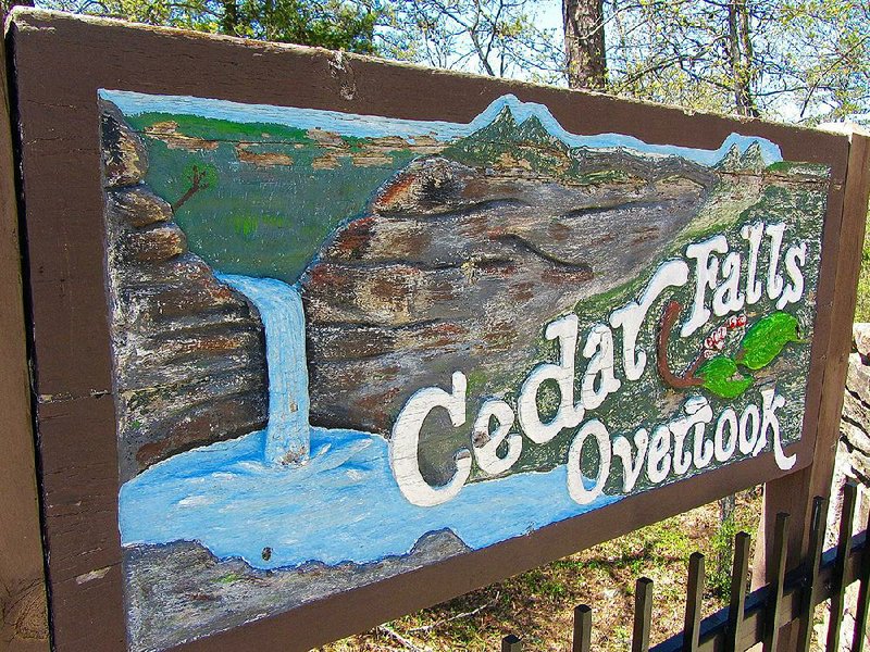 One of the First Day Hikes on Sunday at Petit Jean State Park will start at the Cedar Falls Overlook trailhead.