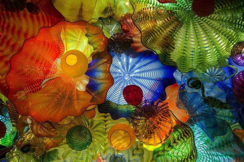 Translucent works by American sculptor Dale Chihuly go on show June 3 at Crystal Bridges Museum of American Art.