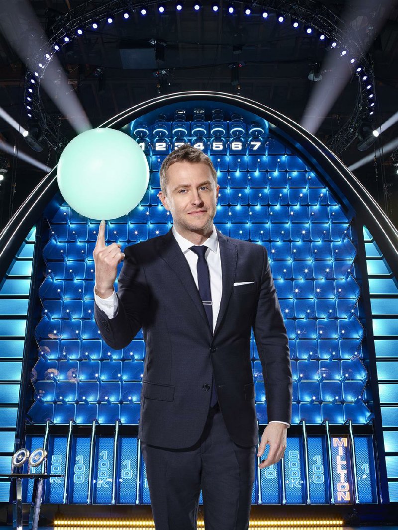 Chris Hardwick hosts The Wall, premiering at 7 p.m. today on NBC. The giant Plinko game will have 10 episodes.