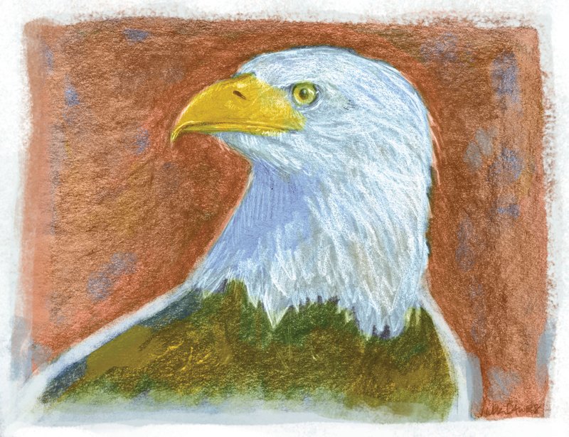 Arkansas Democrat-Gazette eagle illustration. 