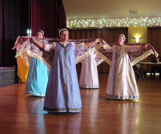 Submitted photo RUSSIAN CHRISTMAS: Russian dancers Dev4ata will perform during the Russian Christmas Concert at 7 p.m. Saturday at Whittington Place, along with Barbara Muller, Bob Nagy and concert violinist Oksana Pavilionis.