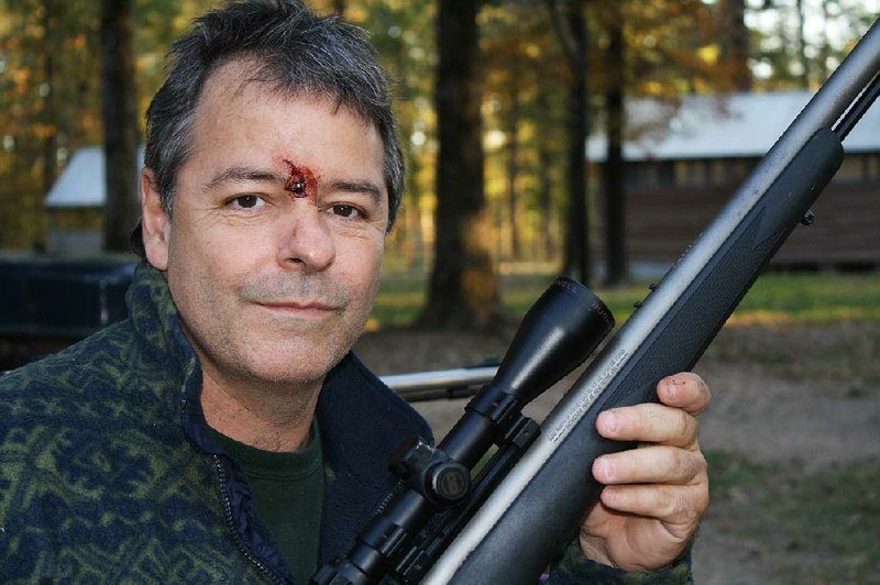 The author traces his muzzleloader flinch to a range session where the recoil from an inadvertent double charge caused his scope to gash his forehead. 