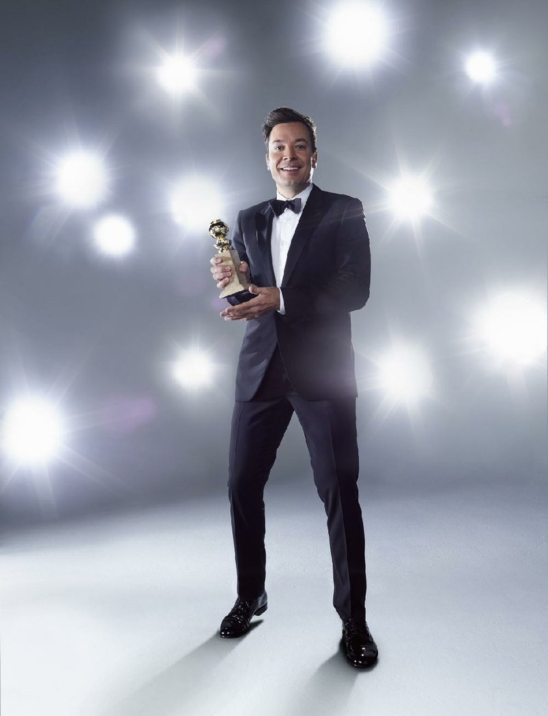 Jimmy Fallon hosts The 74th Annual Golden Globe Awards airing at 7 p.m. today on NBC.