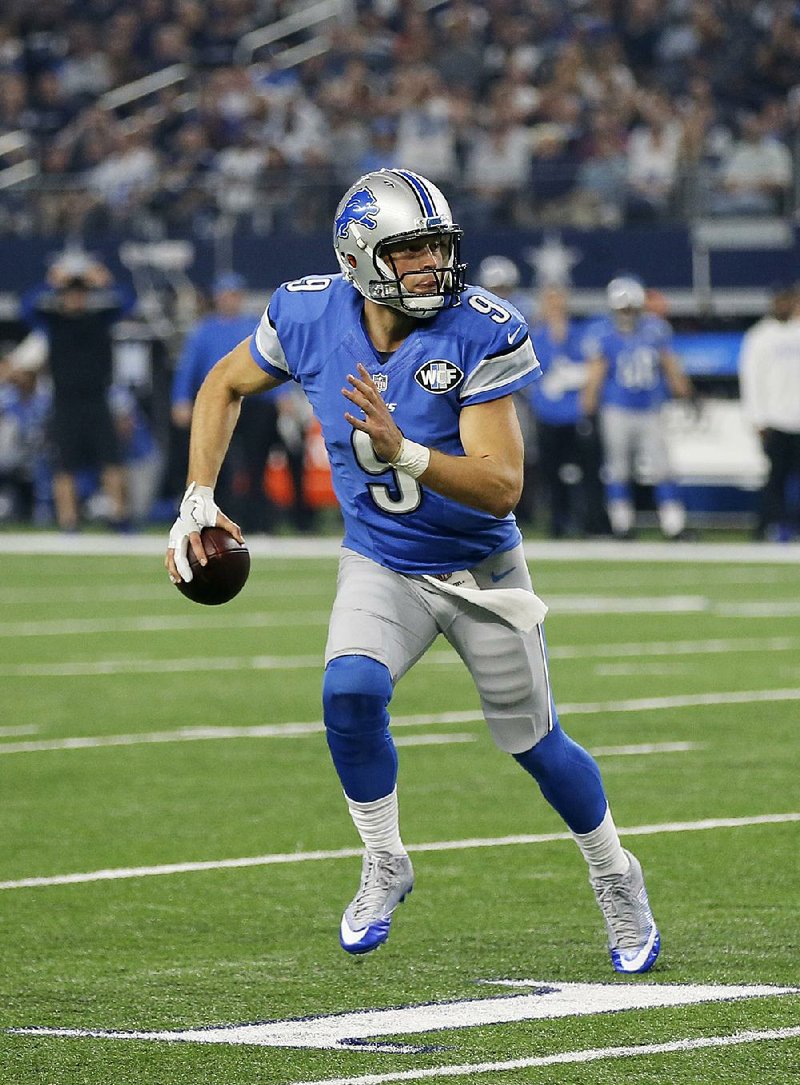 Detroit quarterback Matthew Stafford has two touchdown passes and three interceptions during the Lions’ current three-game losing streak, but today he has a chance to lead the team to its first playoff victory since 1991 when it plays Seattle.