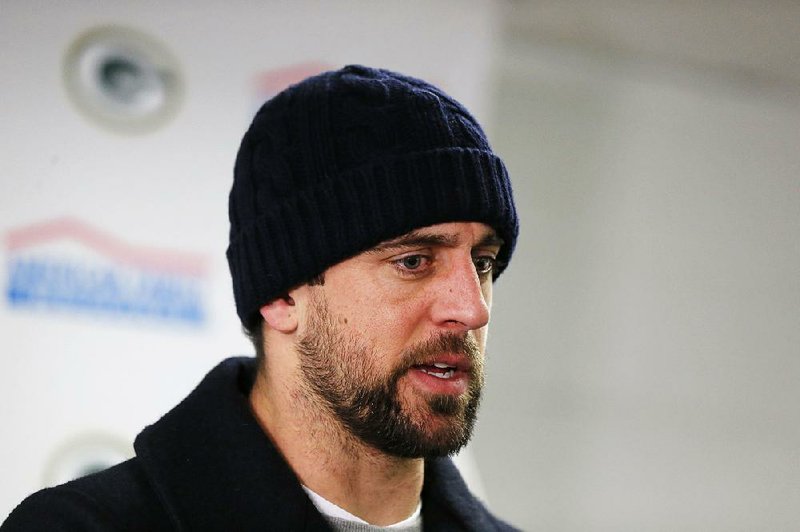 Green Bay Packers quarterback Aaron Rodgers 