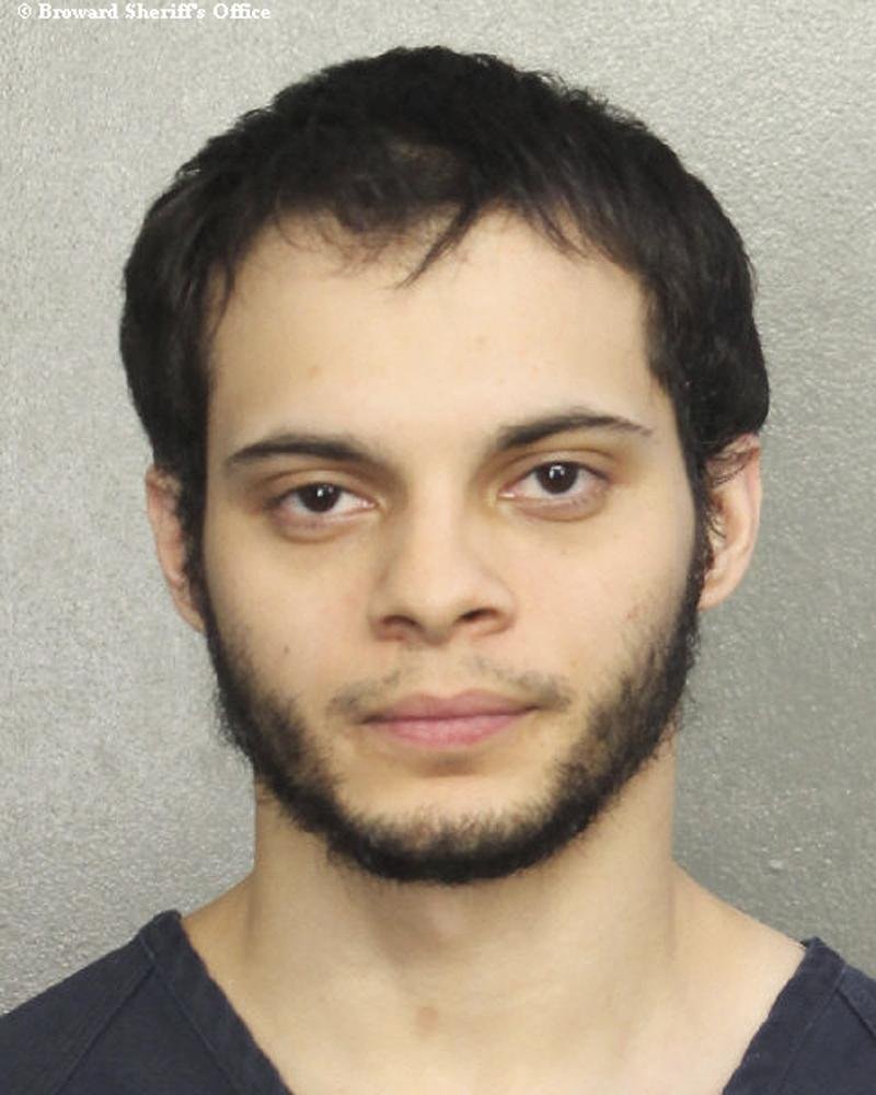 This booking photo provided by the Broward Sheriff's Office shows suspect Esteban Ruiz Santiago, 26, Saturday, Jan. 7, 2017, in Fort Lauderdale, Fla. 