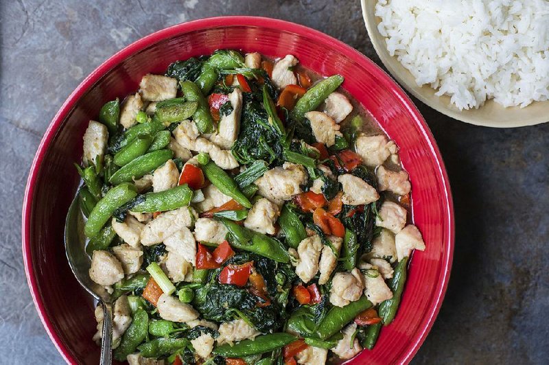 Chicken and Vegetable Stir-Fry With Ginger and Oyster Sauce 