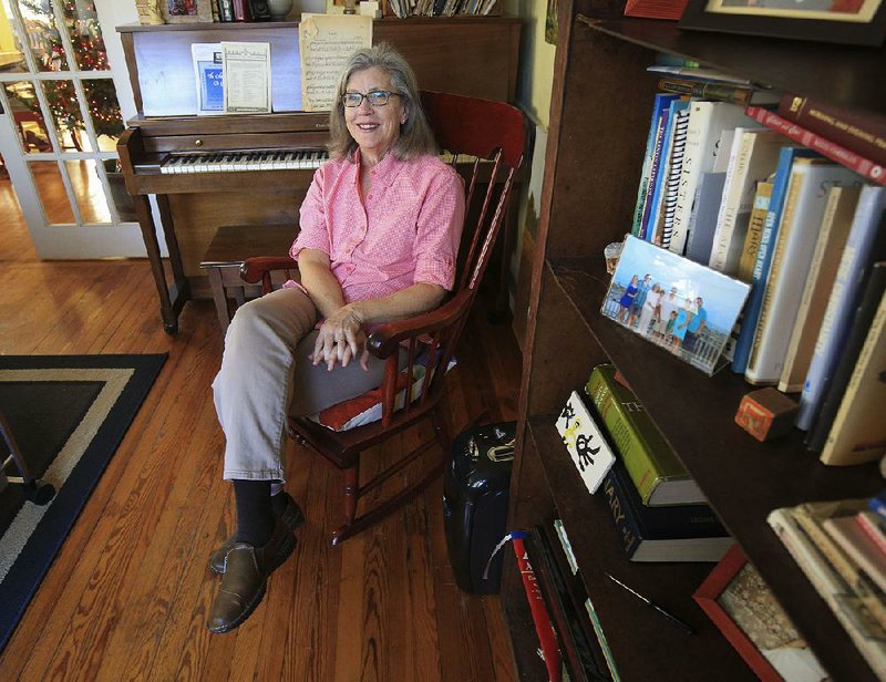 Lynnette Watts in her favorite space in her Little Rock home.