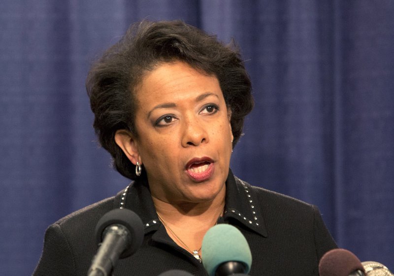 Attorney General Loretta Lynch speaks during a news conference Friday, Jan. 13, 2017, in Chicago. 