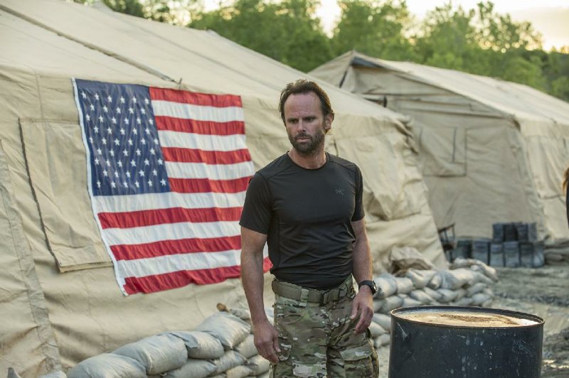 Walton Goggins stars in the new History Channel military drama Six. The series debuts at 9 p.m. Wednesday.