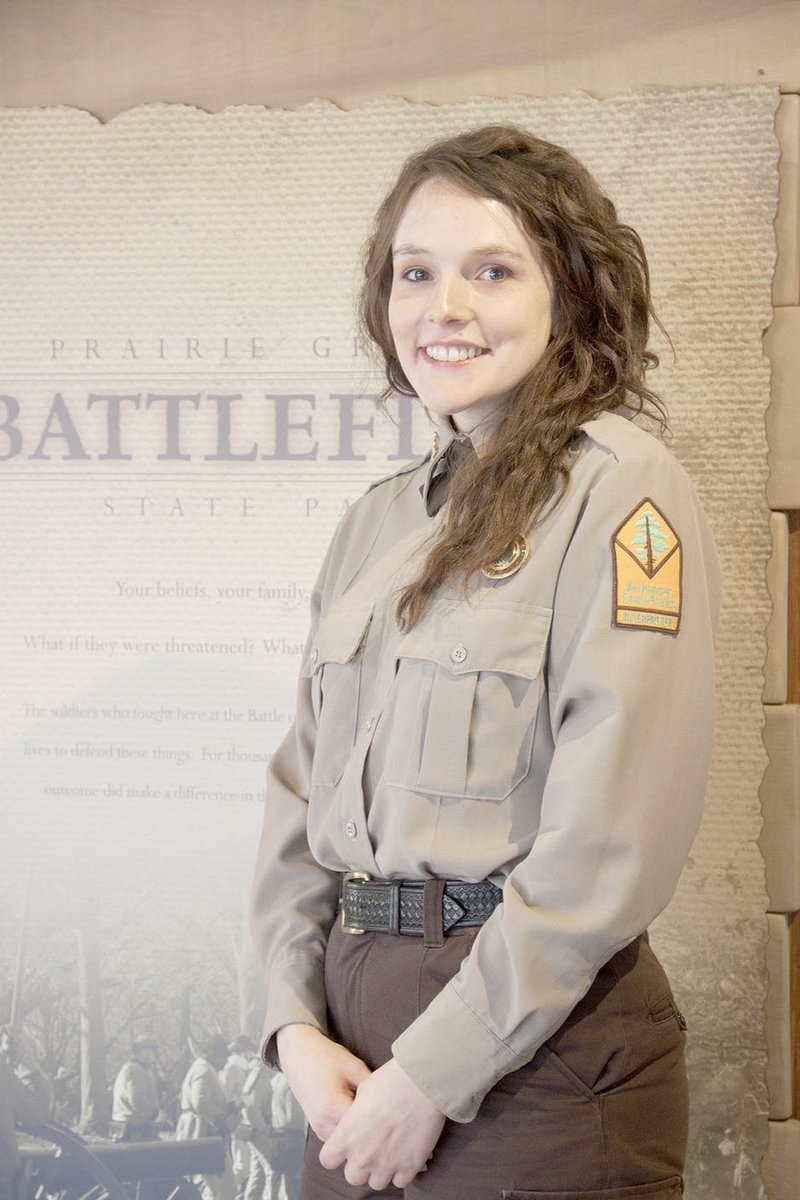 LYNN KUTTER ENTERPRISE-LEADER Laura Jennings is the new park interpreter for Prairie Grove Battlefield State Park.