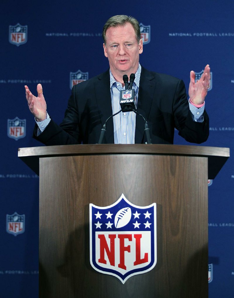 NFL Commissioner Roger Goodell will visit Atlanta for a second consecutive weekend to see the NFC Championship Game in person.