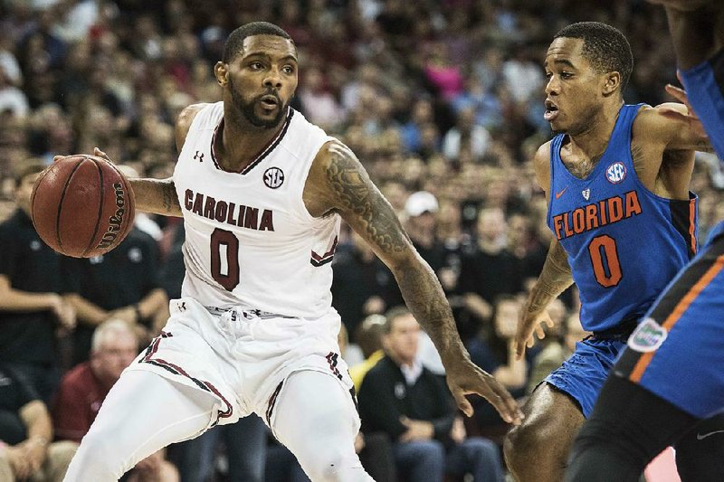 South Carolina guard Sindarius Thornwell (0) scored 20 points, including 15 in the second half, to lead the No. 24 Gamecocks to a 57-53 victory over No. 19 Florida on Wednesday night at Colonial Life Arena in Columbia, S.C.