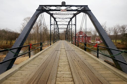 War Eagle Bridge spans War Eagle Creek on Sunday Dec. 11, 2016 in Benton County East of Rogers.