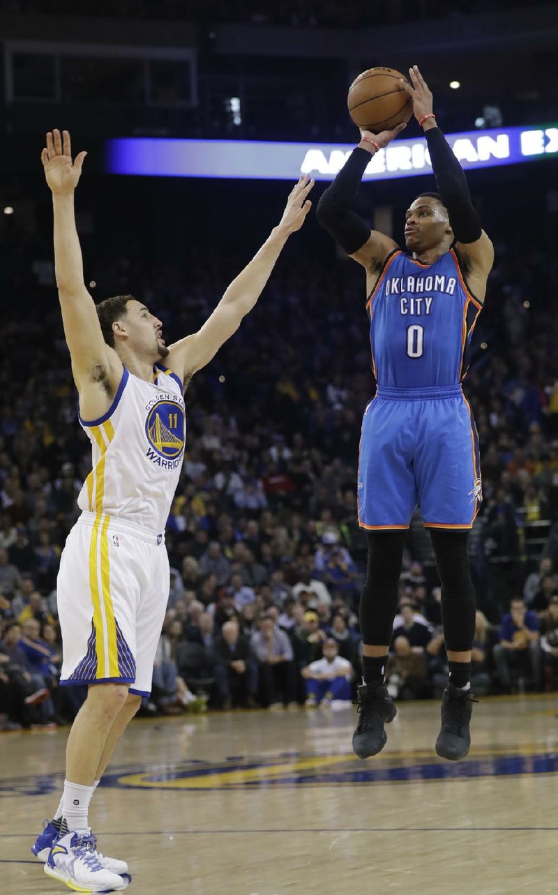 Oklahoma City’s Russell Westbrook was the choice of the players and media to start the NBA All-Star Game for
the Western Conference, but the fans thought otherwise, electing Golden State’s Stephen Curry and Houston’s
James Harden as the starting guards.