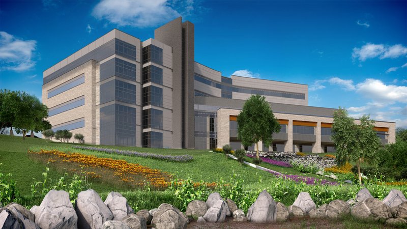 Volunteer leaders for Will Golf 4 Kids and Color of Hope Gala benefiting Arkansas Children's Hospital are committing $5 million to the construction of Arkansas Children's Northwest. The funds will be distributed over the next five years. The drawing show the Arkansas Children's Northwest architectural renderings as of Spring 2016. Handout from the Arkansas Childers' Hospital