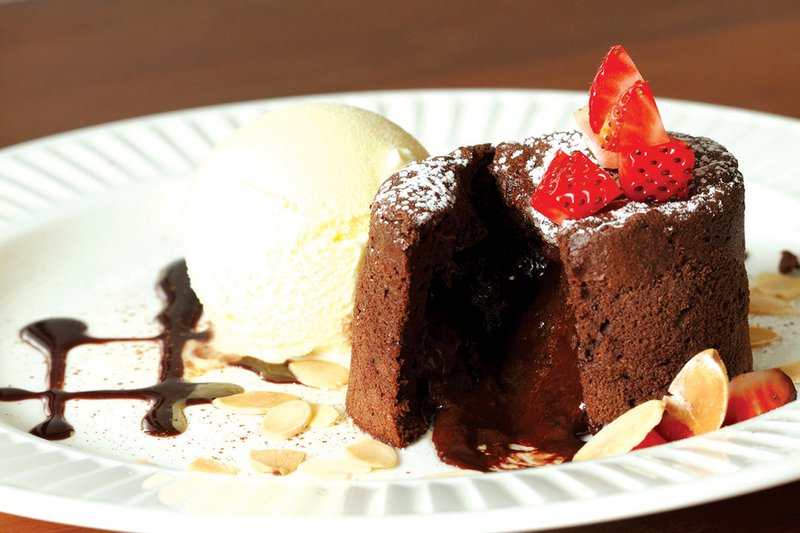 Using a good-quality chocolate containing 65 to 70 percent cocoa solids gives the cake an intense chocolate flavor.