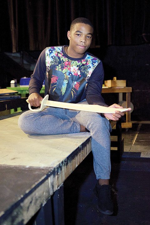 Yusuf Richardson Jr. of Maumelle is an aspiring young actor. Ready with his wooden sword, which he calls Sunshine, Richardson plays the part of Reynaldo in The Laughable Legend of Fancybeard the Bully Pirate, which will be presented in February at the Arkansas Arts Center Children’s Theatre in Little Rock.