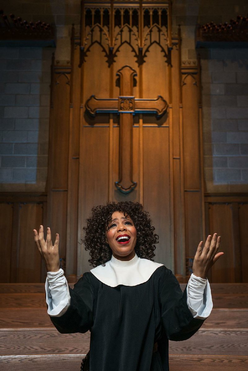 Soara-Joye Ross (Deloris Van Cartier) stars in the Arkansas Repertory Theatre’s production of Sister Act.
