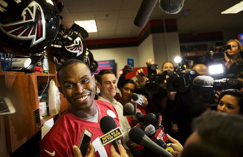 Atlanta Falcons wide receiver Julio Jones may have been hard to stop on the field during the playoffs, but
Jones said his table tennis skills need some work.