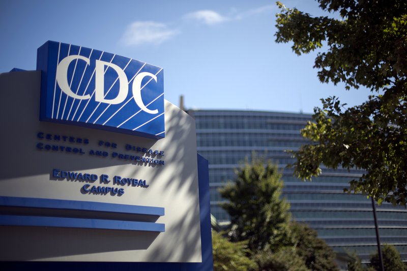  In this Oct. 8, 2013, file photo, a sign marks the entrance to the federal Centers for Disease Control and Prevention (CDC) in Atlanta.
 (AP Photo/David Goldman, File)
