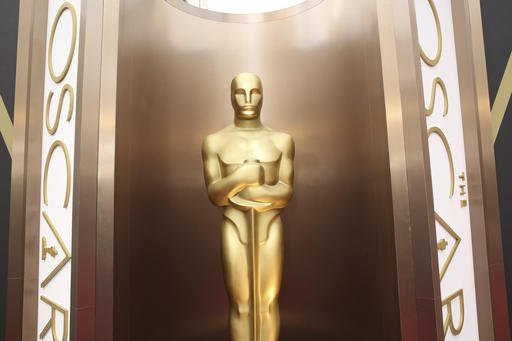 In this March 2, 2014 file photo, an Oscar statue is displayed at the Oscars at the Dolby Theatre in Los Angeles. 