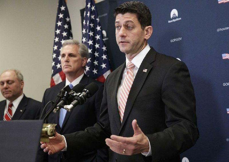 House Speaker Paul Ryan defended President Donald Trump’s executive order on immigration Tuesday after Republicans held a strategy session at the Capitol.