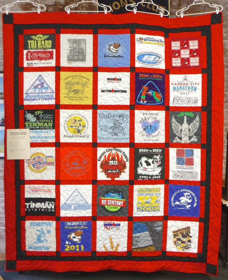 Photo by Randy Moll This was one of many quilts on display Friday at the Chamber of Commerce quilt show at Gentry Public Library.