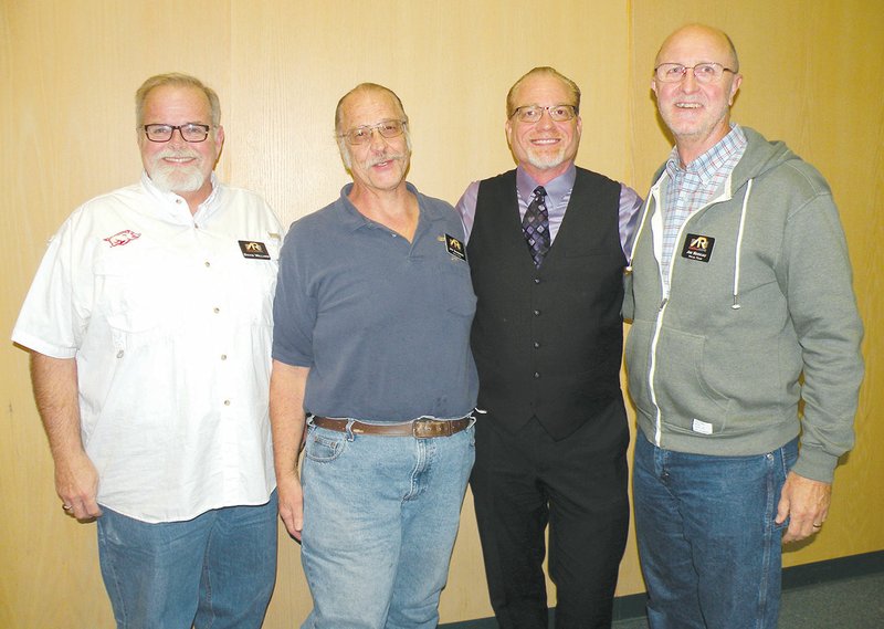 Several members of Acapella Rising live in the Three Rivers Edition coverage area. They include David Willard of Cabot, from left; Jim Shannon and Mark Carter, both of Jacksonville; and Jim Berkau of Cabot. Not shown are Jimmie B. Cashion of Cabot and Joshua Timmerman of Jacksonville.