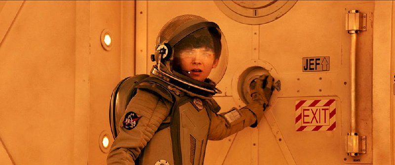 Asa Butterfield stars as the fi rst human born on Mars in The Space Between Us. It came in ninth at last weekend’s box office and made about $4 million.