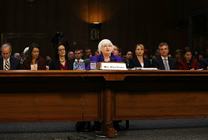 Federal Reserve Chairman Janet Yellen emphasizes the health of the U.S. economy in her testimony Tuesday in Washington. 
