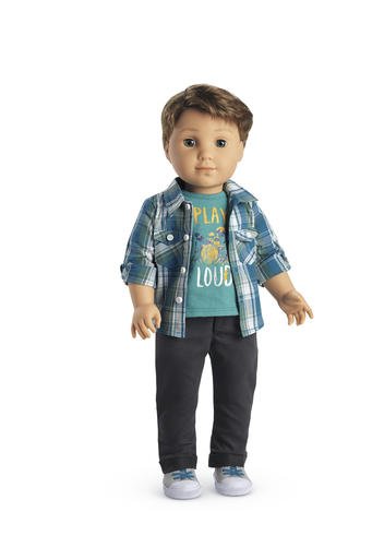 In this undated product image courtesy of American Girl shows the doll called "Logan Everett." 