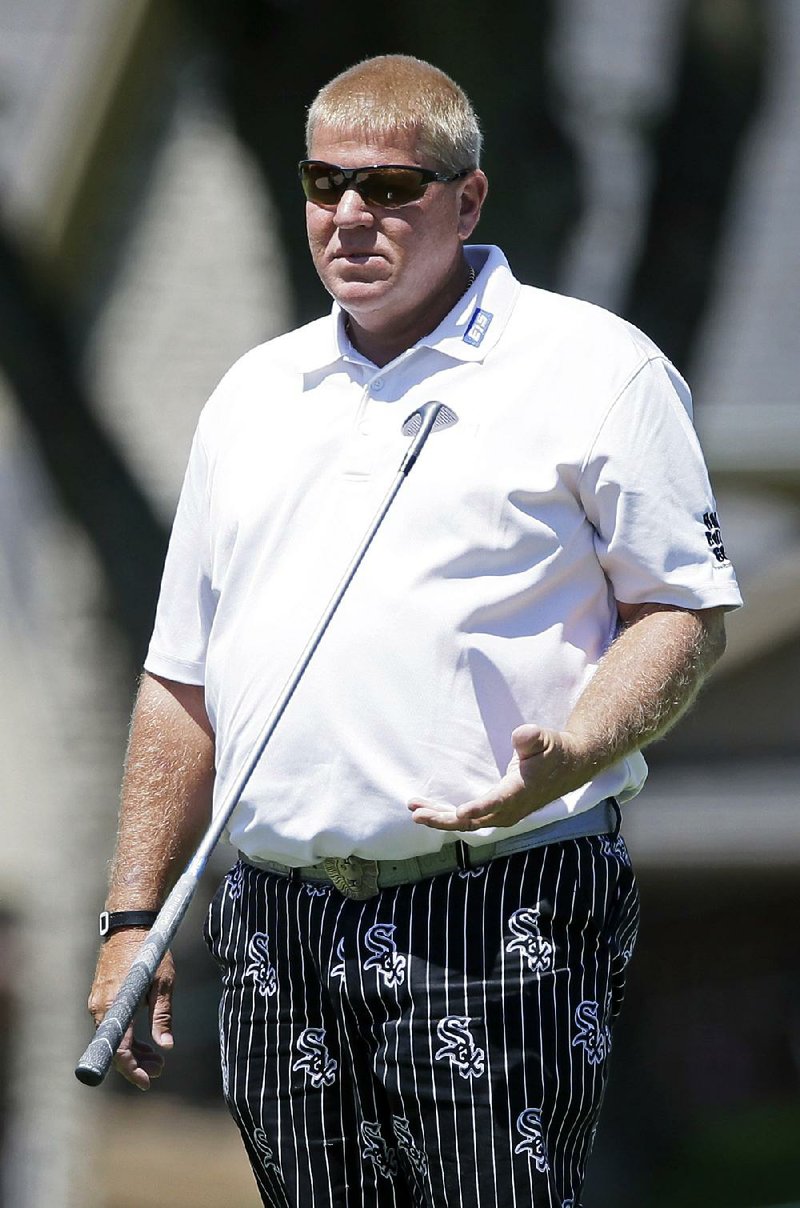 Golfer John Daly’s putter wound up in the water during last week’s Allianz Championship in Boca Raton, Fla., but the Dardanelle native and former Arkansas Razorback said it wasn’t because he was frustrated with his game. 