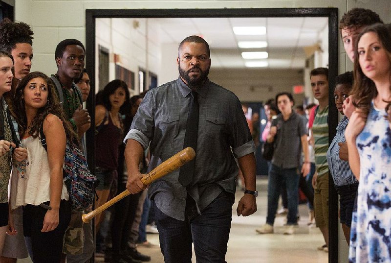 Mr. Strickland (Ice Cube) has a beef with an English teacher who inadvertently gets him fired in Fist Fight.
