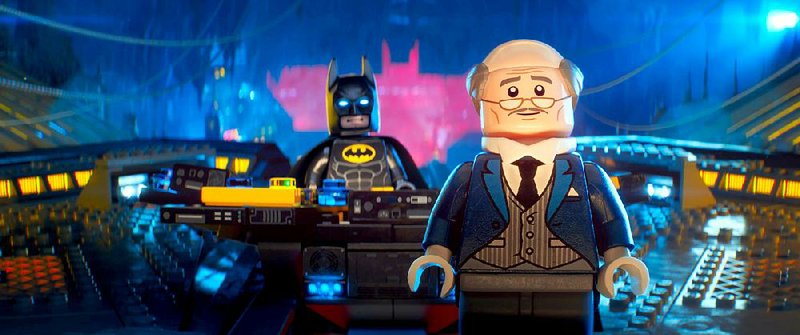 Will Arnett provides the voice of Batman and Ralph Fiennes the voice of Alfred in Warner Bros.’ animated adventure The LEGO Batman Movie. It came in fi rst at last weekend’s box office and made about $53 million.