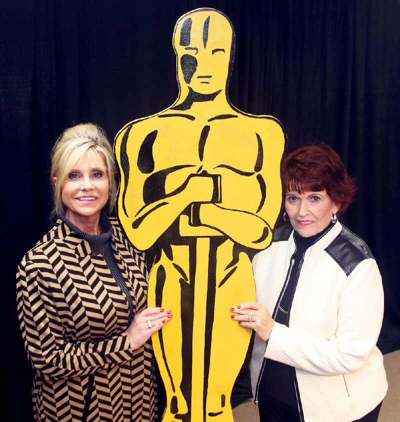 Karen Holderfield (left) and Charlotte Linch are part of the behind-the-scenes crew for Red Carpet 2017 on Feb. 26, an Oscars-watching event that is Wolfe Street Foundation’s biggest annual fundraiser. The group is Arkansas’ largest nonprofit resource dedicated to recovery from alcoholism and addiction.