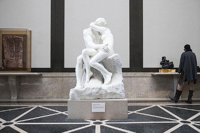 A copy of Rodin’s The Kiss is on display at the Rodin Museum in Philadelphia, part of the 100th anniversary of the sculptor’s death.