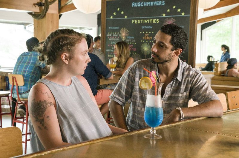 Lena Dunham stars in a scene with Riz Ahmed in the Season 6 opener of HBO’s Girls. The TV-MA series is in its final season and airs at 9 p.m. Sundays
