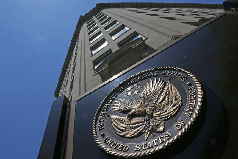 FILE - In this June 21, 2013 file photo, the Veterans Affairs Department in Washington. Federal authorities are stepping up investigations at Department of Veterans Affairs medical centers due to a sharp increase in opioid theft, missing prescriptions or unauthorized drug use by VA employees since 2009, according to government data obtained by The Associated Press.