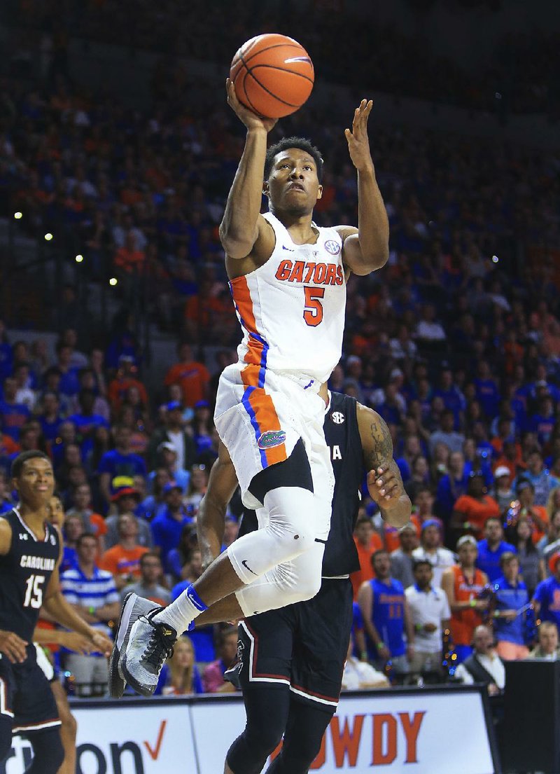 Florida guard KeVaughn Allen (North Little Rock), who had one point in the team’s loss to South Carolina on Jan. 18, scored 26 points in the Gators’ 81-66 victory in the rematch Tuesday night.