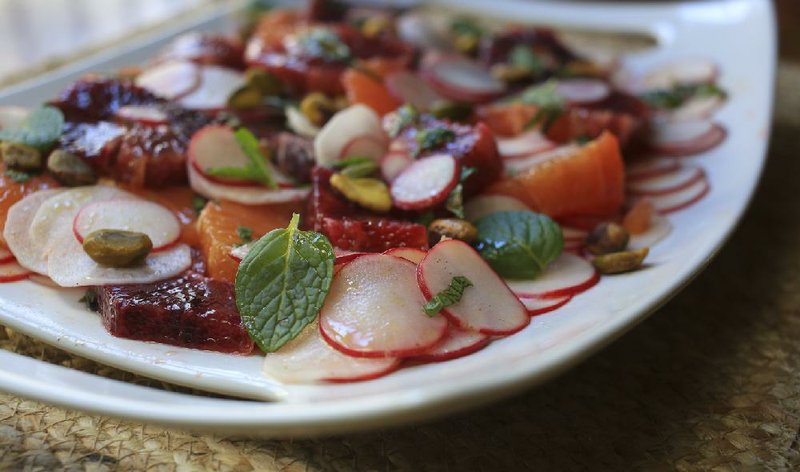 Orange and Radish Salad With Pistachios 