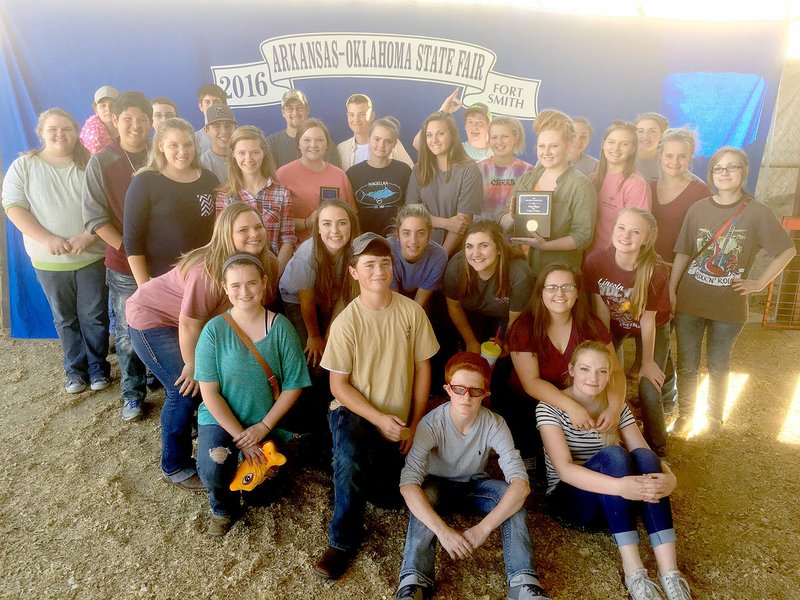 COURTESY PHOTO Lincoln FFA members competed at the 2016 Arkansas-Oklahoma State Fair FFA Day in Fort Smith.