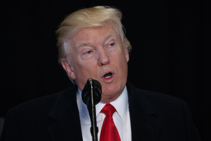 President Donald Trump speaks in Washington, Tuesday, Feb. 21, 2017. The president denounced threats against Jewish community centers as &quot;horrible,&quot; his first forceful statement against anti-Semitism. Earlier botched attempts to address the issue and an angry encounter with a Jewish reporter last week have fueled concerns that Trump emboldens bigots. (AP Photo/Evan Vucci)