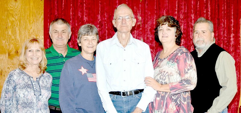 PHOTO BY RICK PECK The Don Underwood family will be honored at the Heart of Education Banquet on March 11 at MCHS hosted by the McDonald County Schools Foundation. Pictured from left are Kathy Underwood, Kenny Underwood, Donna Underwood, Don Underwood, Dalana Fuller and Dan Fuller.