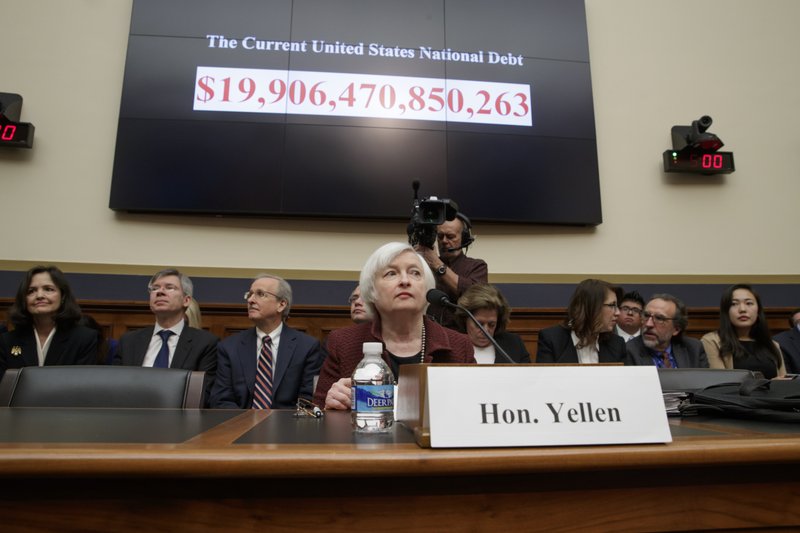 In this Feb. 15, 2017 file photo, Federal Reserve Chair Janet Yellen testifies on Capitol Hill in Washington before the House Financial Services Committee for the Fed's semi-annual Monetary Policy Report to Congress. 