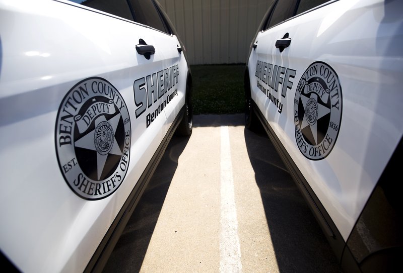 Benton County sheriff's office vehicles are shown in a 2016 file photo.