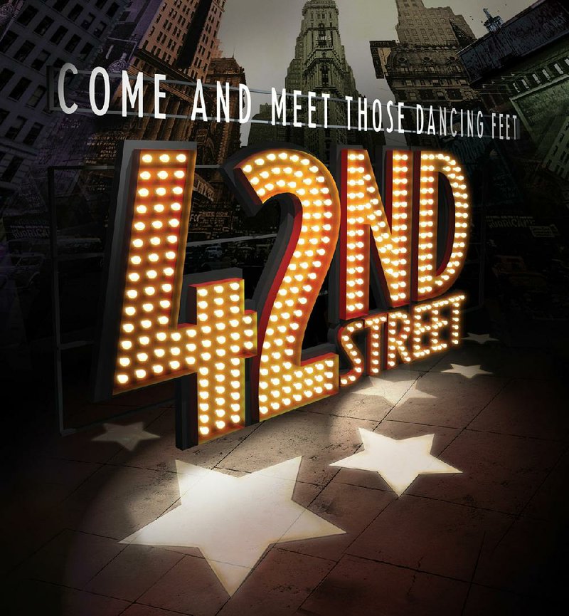 42nd Street will be onstage Tuesday in Conway and Wednesday in Fort Smith.