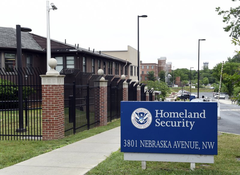 In this June 5, 2015 file photo, a view of the Homeland Security Department headquarters in Washington. 