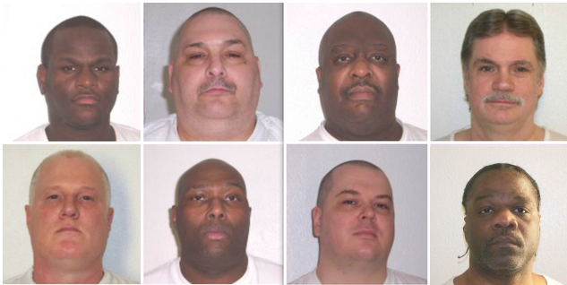 Executions have been set for (top row, from left) Kenneth Williams, Jack Jones Jr., Marcel Williams, Bruce Earl Ward, and (bottom row, from left) Don Davis, Stacey Johnson, Jason McGehee and Ledell Lee.